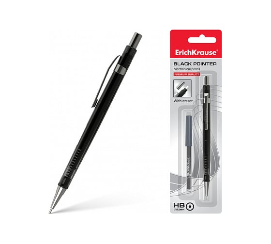 Механический карандаш ErichKrause Black Pointer НВ 44808