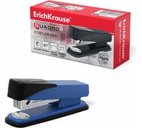 Степлер ErichKrause №24/6 Quadro до 30 листов, ассорти 28238