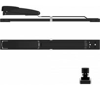 Степлер ErichKrause №24/6 Quadro брошюровочный, до 30 листов, черный 4547