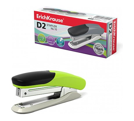 Степлер ErichKrause №10 D2 до 20 листов, ассорти 36917