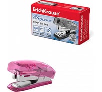 Мини-степлер ErichKrause Elegance до 20 листов, полупрозрачный ассорти 2187