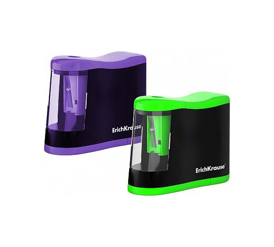 Электрическая точилка ErichKrause Compact с контейнером 44503