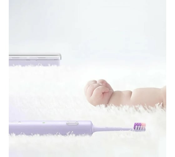 Звуковая электрическая зубная щетка DR.BEI Sonic Electric Toothbrush сиреневая BY-V12 Violet