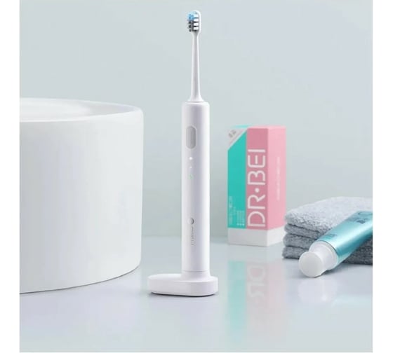 Звуковая электрическая зубная щетка DR.BEI Sonic Electric Toothbrush белая BET-C01
