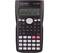 Калькулятор инженерный Cromex СX-240BK (155х80 мм), 240 функций, 10+2 разрядов, черный, 273832