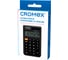 Калькулятор карманный Cromex CX-210N-BK (96х62 мм), 8 разрядов, двойное питание, черный, 273834 8