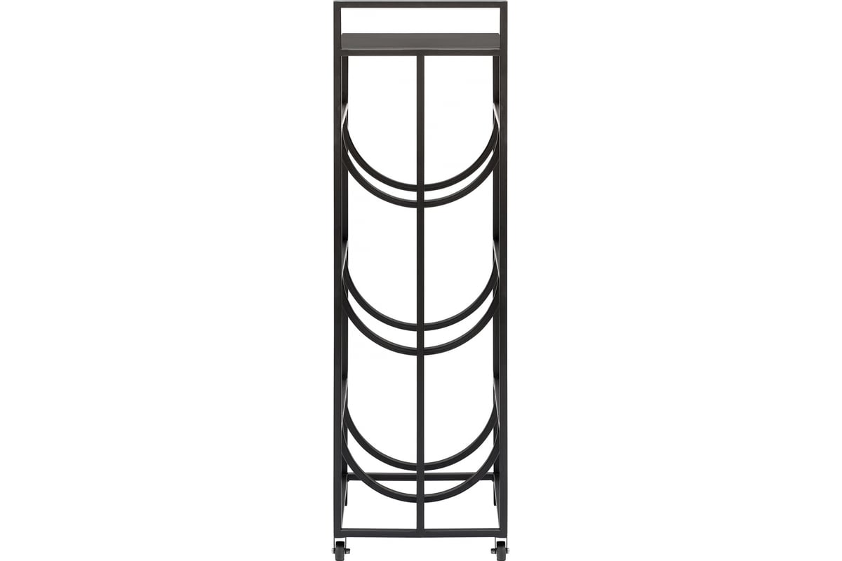 Подставка для кулера GreenWeen на 3 бутылки с колесами, черная GW ...
