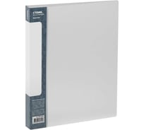 Папка со 100 вкладышами Стамм Кристалл А4, 30мм, 800мкм, пластик, белый ММ-30794