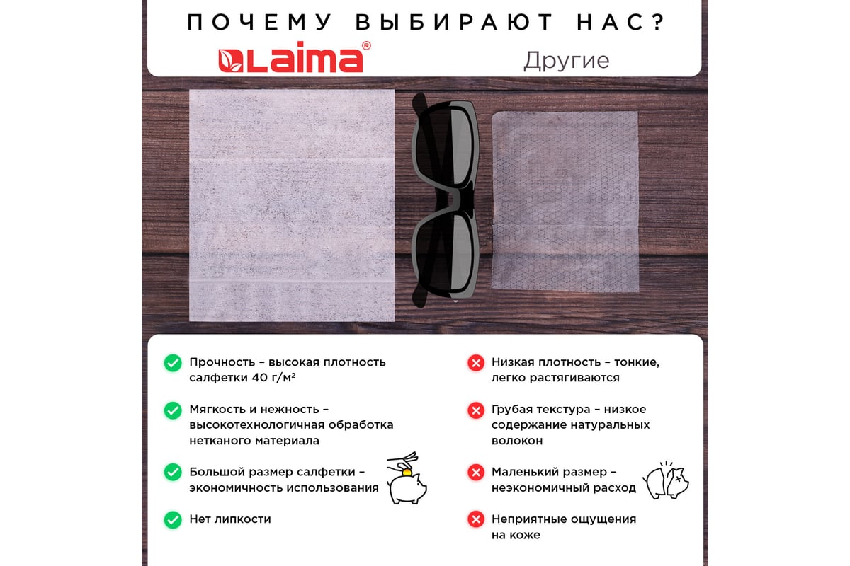 Влажные салфетки ЛАЙМА универсальные очищающие для всей семьи ...