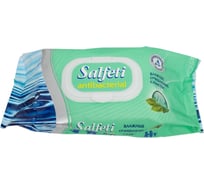 Влажные салфетки SALFETI antibac №120 антибактериальные, с клапаном 30646