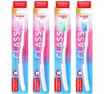 Зубная щетка средней жесткости LAIMA DENT CLASSIC ассорти 4 цвета, 12 шт., 609312