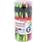 Ручка шариковая автоматическая BRAUBERG ULTRA COLOR NEON, soft-touch, СИНЯЯ, линия 0,35мм, КОМПЛЕКТ 24 шт., 144203 14