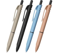 Ручка шариковая автоматическая BRAUBERG с грипом MORANDI COLOR, СИНЯЯ, КОМПЛЕКТ 40 шт., линия письма 0,3 мм, 144494