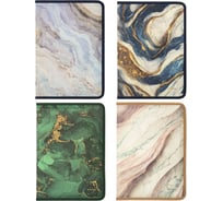 Папка на молнии для документов и тетрадей пластиковая BRAUBERG Мрамор А4, 330х230мм, ассорти, 273932