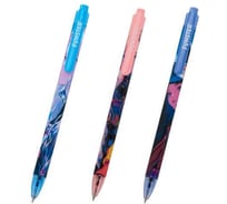 Ручка шариковая автоматическая с принтом FUNSTER ANIME, СИНЯЯ, КОМПЛЕКТ 24 шт., линия письма 0,35 мм 144406