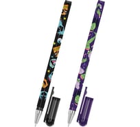 Ручка шариковая с принтом FUNSTER STICK MONSTERS, СИНЯЯ, КОМПЛЕКТ 36 шт., узел 0,7 мм, линия 0,35 мм 144390