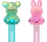 Ручка с акриловым топпером шариковая FUNSTER BearBunny,СИНЯЯ, КОМПЛЕКТ 12 шт., корпус ассорти,линия 0,35 мм 144372 12