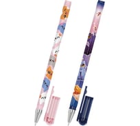 Ручка шариковая с принтом FUNSTER STICK FAT CATS, СИНЯЯ, КОМПЛЕКТ 36 шт., узел 0,7 мм, линия 0,35 мм 144389