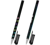 Ручка шариковая с принтом FUNSTER STICK BLACK CAT, СИНЯЯ, КОМПЛЕКТ 36 шт., узел 0,7 мм, линия 0,35 мм 144391