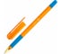 Ручка шариковая BRAUBERG масляная с грипом X-ONE NEON, СИНЯЯ, корпус ассорти, линия 0,35мм, КОМПЛЕКТ 12 шт., 143987 6