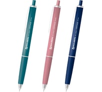 Ручка шариковая BRAUBERG масляная автоматическая OIL-BASE VINTAGE,СИНЯЯ, КОМПЛЕКТ 12 шт., линия письма 0,35мм, 144500