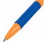 Ручка шариковая с грипом BRAUBERG ULTRA GT ORANGE, СИНЯЯ, корпус оранжевый, линия 0,35мм, КОМПЛЕКТ 50 шт 144052 6