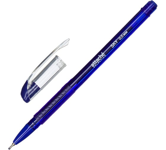 Ручка шариковая неавтоматическая Attache Selection Sky синий, 12шт/уп (391129) 1658974 1