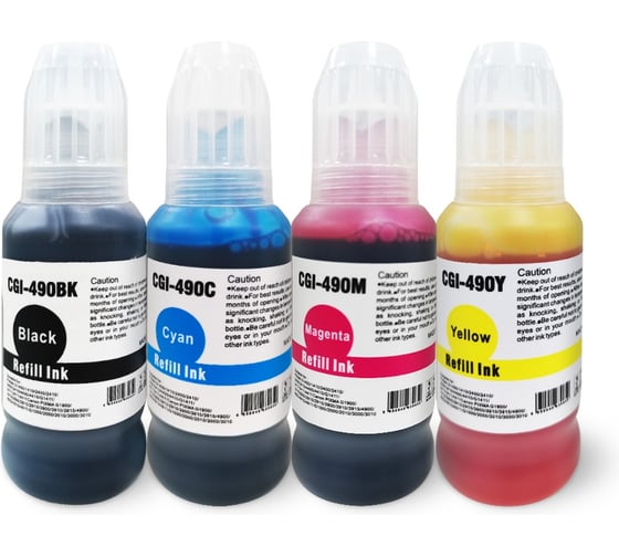 Набор чернил Solution Print SP GI-490 для Canon, 4 цвета по 100 мл 334202