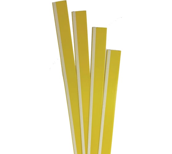 Ценникодержатель полочный самоклеящийся ТТ-Урал DBR 39*1000, желтый, набор 50 шт УТ-00001195_50