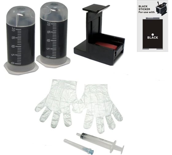 Заправочный набор Solution print HP SK-HP-121/ 122/ 123 /901 (Bk) 247733