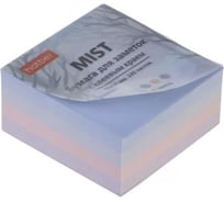 Бумага для заметок Hatber Mist- 50Х50мм, 4 цвета по 60л (240л), с клеевым краем 090342