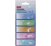 Закладки Hatber Nature- ФИГУРНЫЕ Самоклеящ. бумага с печатью 15х50мм 090316