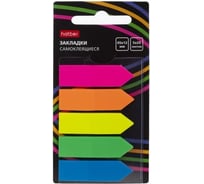 Закладки Hatber NEON Стрелки Самоклеящ. пластик 45х12мм 5 цв. 20л с ев 090299