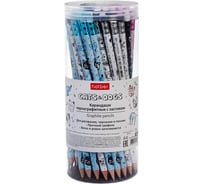 Карандаш чернографитный Hatber Cats&Dogs круглый корпус 72шт. HB с л 093380