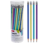 Карандаш чернографитный Hatber  TRINITY трехгран.корпус пластиков 089582