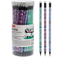 Карандаш чернографитный Hatber  Panda/Панда круглый корпус 72шт. 088764