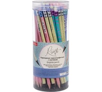 Карандаш чернографитный Hatber Risotto круглый корпус 72шт. Ассорти H 091766