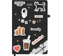 Скетчбук BRAUBERG слоновая кость, 140г/м, 130х210мм, 80л, софт-тач, резинка, ART, For you, 117772