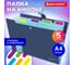 Папка-органайзер на кнопке BRAUBERG Extra 5 отделений, А4, синяя с голубым 274096 2