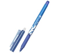 Ручка гелевая стираемая BRAUBERG LINE, синяя, игольчатый наконечник 0,5 мм, линия 0,35 мм, 12 шт., 144433