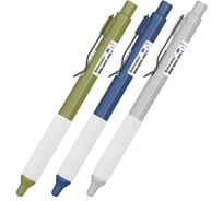 Ручка шариковая автоматическая с грипом BRAUBERG ASSISTANT, синяя, 12 шт., узел 0,5мм, АССОРТИ, 144465