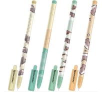 Ручка гелевая, кросс-серия BRAUBERG МИЛЫЕ КОТЫ, синяя, ассорти, игольчатый наконечник 0,5мм, 30 шт., 144480