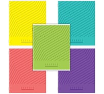 Бизнес-тетрадь Staff А5 48л College скоба, линия, офсет №2 ЭКОНОМ, обложка картон, ЯРКАЯ, КОМПЛЕКТ 10 шт., 405628