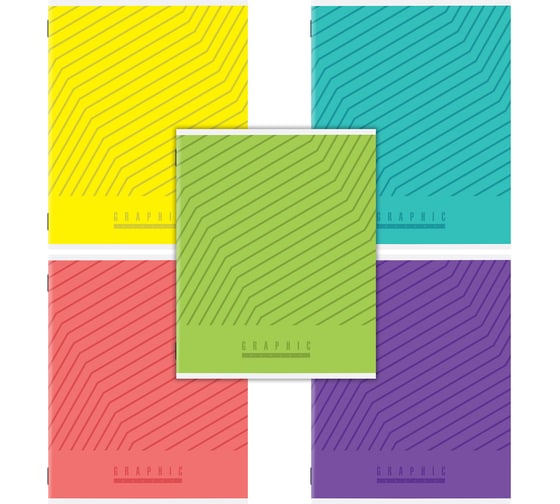 Бизнес-тетрадь Staff А5 48л College скоба, линия, офсет №2 ЭКОНОМ, обложка картон, ЯРКАЯ, КОМПЛЕКТ 10 шт., 405628