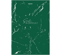 Бизнес-тетрадь ОФИСМАГ А4, 96л, скоба, клетка, обложка картон, МРАМОР 405636