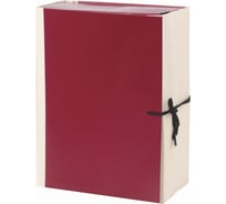 Папка для бумаг архивная ОФИСМАГ А4 (225х310 мм), 120 мм, 4 завязки, бумвинил, корешок - коленкор, 123201