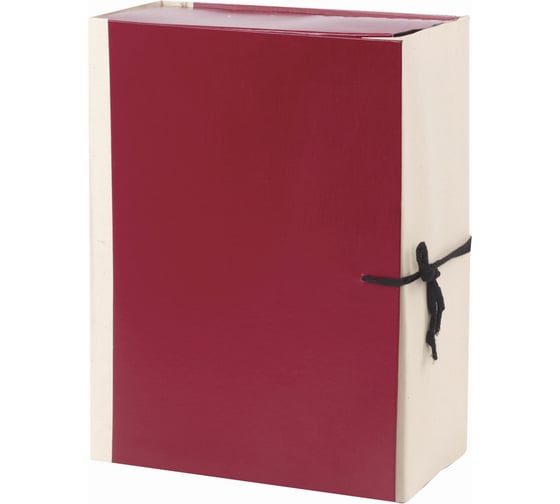 Папка для бумаг архивная ОФИСМАГ А4 (225х310 мм), 120 мм, 4 завязки, бумвинил, корешок - коленкор, 123201