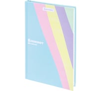 Бизнес-блокнот BRAUBERG, А5, 134 x 206 мм, 80 листов, твердый, клетка, кросс-серия PASTEL  117015