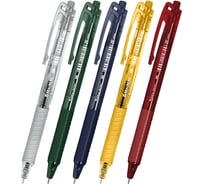 Ручка шариковая автоматическая BRAUBERG с грипом CLASSIC DARK COLOR, СИНЯЯ, узел 0,5 мм, КОМПЛЕКТ 24 шт., 144469