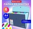 Папка-органайзер конверт на кнопке22 BRAUBERG 6 отделений, Extra, A4, синяя с голубым, 274103 5